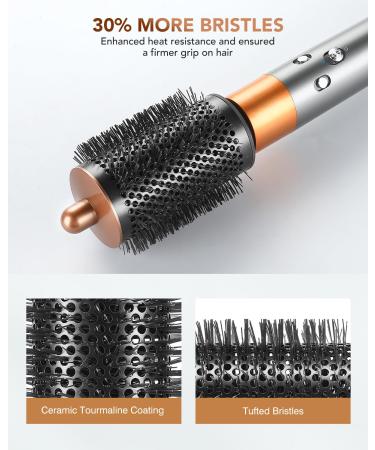 Upgrade Large Round Volumizing Brush for Dyson Airwrap HS01/HS05 | Smooth & Curly Styling Attachment - Buy Online on GoSupps.com