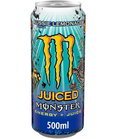  usy Monster Energy Drink Juiced Style Aussie Lemonade Pack of 12 (12 x 0.5 Litre Boxes) + usy Block - Buy Online on GoSupps.com
