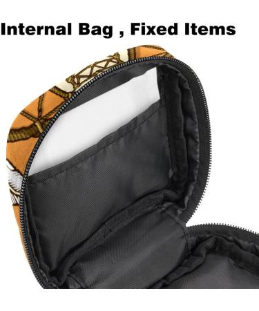 Portable Women's Binding-Up Bags | Menstrual Cup Pocket & Tampon Holder for Teen Girls - Colorful Biker-Dead Head Design - Buy Online on GoSupps.com