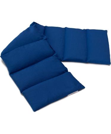 Buy Cherry Stone Pillow XXL 8-Chamber 75x20cm - Organic Fabric Heat Pad (Gentian Blue) - Grain Pillow with Cherry Stones for Relaxation & Comfort - Fast International Shipping - Buy Online on GoSupps.com