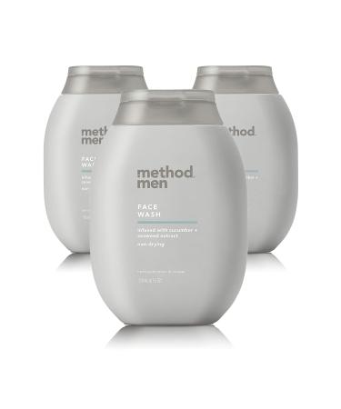 Method Men Face Wash, Sea + Surf, 6 Ounces, 3 pack