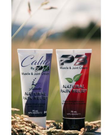 75mL Calm by P3 - Sustainably sourced safe for all ages fresh scented w/LAVENDER muscle pain relief cream. alcohol and methyl salicylate free. - Buy Online on GoSupps.com