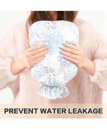 Hot Water Bottle 2L with Floral Cover - Dahlia Pattern for Pain Relief & Winter Warmth - Buy Online on GoSupps.com