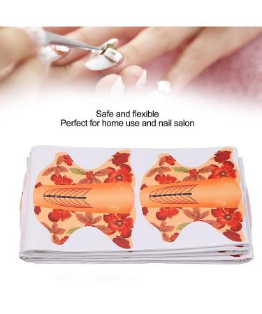Eco-Friendly 100pcs Nail Extension Forms - Orange | For Nail Artists, Salons & Home Use - Buy Online on GoSupps.com