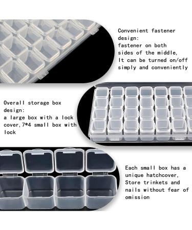 JANEMO 28 Grid Bead Storage Container - Portable Diamond Painting Accessories (Small Grid) - Buy Online on GoSupps.com