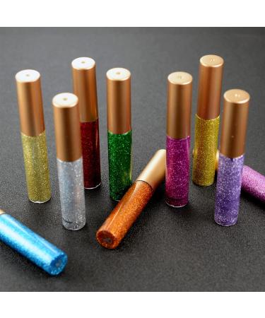 Green Glitter Liquid Eyeliner - Long-Lasting Waterproof Formula | Silver, Gold, Pink & Green Colors | Eye Makeup Essential - Buy Online on GoSupps.com