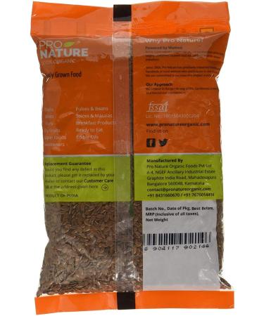 Pro Nature 100% Organic Flax Seeds 200g - Buy Online on GoSupps.com