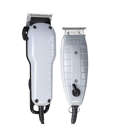 Andis Barber Combo: High-Speed Adjustable Clipper Blade & T-Outliner Trimmer for Shaving and Fading + BeauWis Blade Brush - Buy Online on GoSupps.com