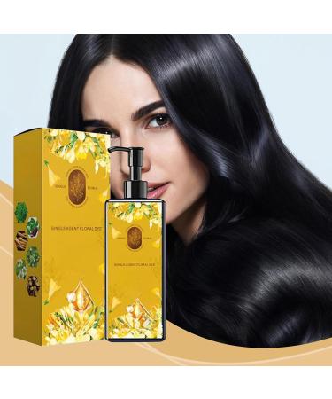 Linsition Natural hair color shampoo cream hair coloring long lasting conditioner strengthening shampoo for men and family black - Buy Online on GoSupps.com