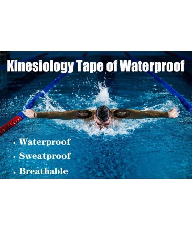 KISEER 4 Pack Kinesiology Tape 16ft Latex Free - Waterproof & Breathable Sports Tape for Pain Relief - Black Skin Color - Buy Online on GoSupps.com