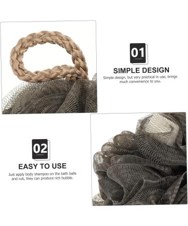 Didiseaon 4pcs Bath Scrub Balls - Exfoliating Loofah Body Scrubber Set for Soft Skin | Back & Shower Spa Experience - Buy Online on GoSupps.com