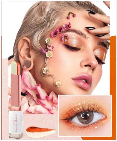 Eyeshadow Pencil TwoTone Gradient Shimmer Stick Cream Long Lasting Gradient Eyeshadow Makeup Pencil Eye Makeup Supplies Homraa - Buy Online on GoSupps.com