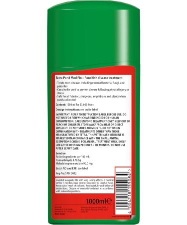 Tetra Pond MediFin to Treat Most Common Fish Diseases 1 Litre - Buy Online on GoSupps.com