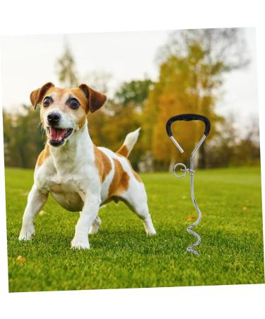 Milist Dogs Pile Floor Anchor: Durable Metal Spiral Dog Tie-Out Stake for Secure Outdoor Pet Leash - Buy Online on GoSupps.com