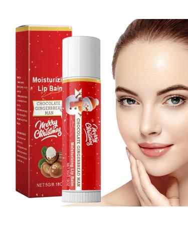 Natural Lip Balm | Long-Lasting Moisturizing Christmas Lip Balm Long-Lasting Plumping Lip Balm - For Women and Men - Winter Birthday Holiday Travel Dating Everyday Wear Party Office Work
