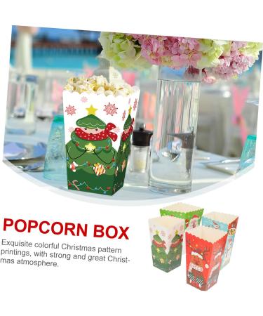 Healeved 36 Pcs Christmas Popcorn Box Popcorn Containers for Party Christmas Party Bag Christmas Candy Bag Candy Containers Baking Biscuit Packing Case Paper Gift Party Supplies 1 count (Pack of 1) Colorfulx3pcs - Buy Online on GoSupps.com