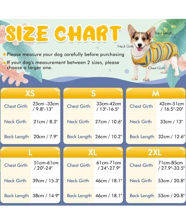 Kuoser Post-Surgery Dog Body Breathable Medical Suit for Dogs & Cats | Alternatives to Ruff XS Green & Yellow - Buy Online on GoSupps.com