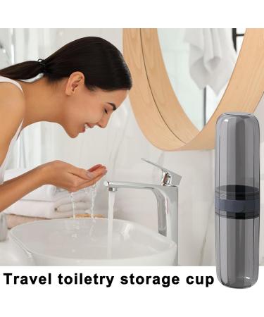 Transparent Toothbrush Holder Travel Case - Dustproof & Leak-Proof Organizer for Hygiene | Black Toothbrush Storage Solution - Buy Online on GoSupps.com