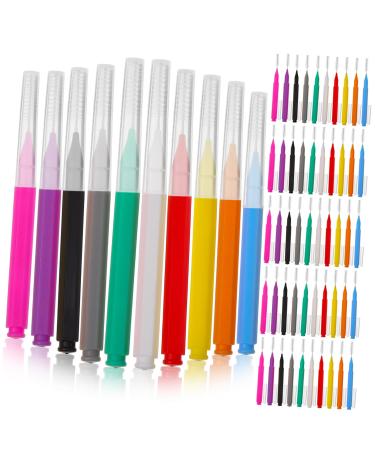 Magiclulu 100 pieces interdental brushes for eyebrow lamination accessories for interdental brush picks between the teeth gums toothbrush brush for