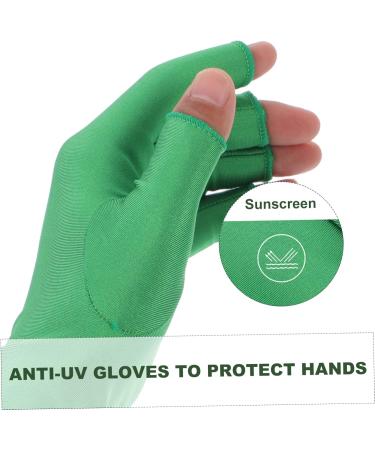 FOMIYES 2 Pairs Nail Gloves Sleeves Gloves Uv Protection Care Glove Half Finger Stretchy Gloves Manicure Shield Gloves Anti Uv Gloves Elastic Spandex Anti- - Buy Online on GoSupps.com