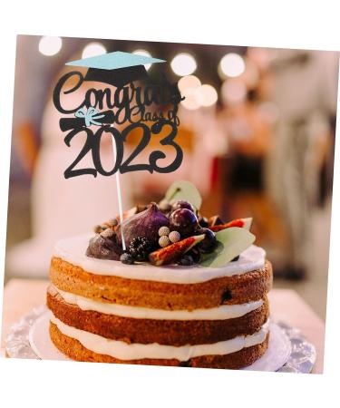 HOMSFOU 24 Pcs Graduation Cake Decorating Graduation Decorations Graduation Cap Cupcake Topper Class a Customs Graduation Party Cake Decorations Phd Cake Picks Ornament Paper Cup - Buy Online on GoSupps.com