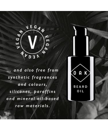 Oak Beard Oil | Organic Bart l & Conditioner (30 ml) | Natural Vegan Beard Care for Men | Softens 3-Day to Full Beards | Certified Natural Cosmetics from Berlin - Buy Online on GoSupps.com