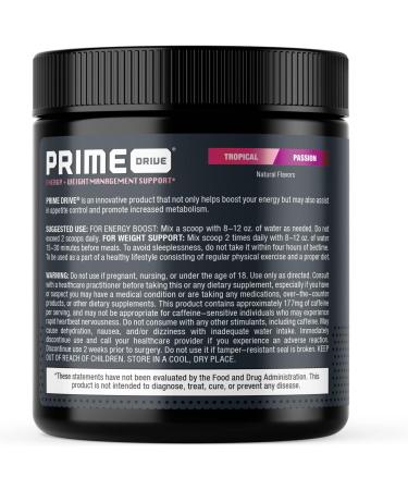 Complete Nutrition Prime Drive Tropical Passion Energy Powder - Buy Online on GoSupps.com
