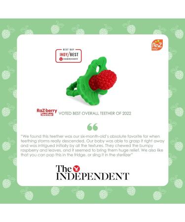 Razbaby RaZberry Silicone Teether Toy - Berrybumps - Green - Buy Online on GoSupps.com
