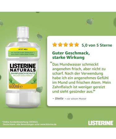 Buy Listerine Naturals Gum Protection Mouthwash - 600 ml | Best Price & Fast International Shipping - Buy Online on GoSupps.com