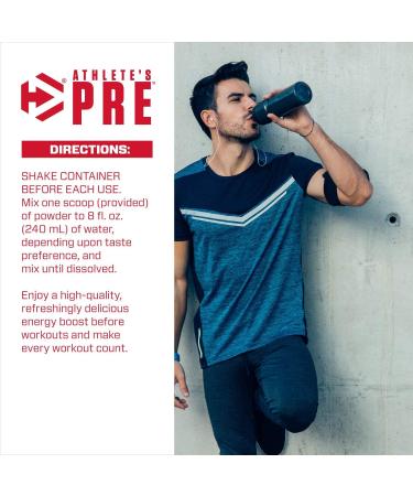 Dymatize Athlete's Pre Pre-Workout - Orange Pineapple 7.05 oz (200 g) | Boost Energy & Performance - Buy Online on GoSupps.com