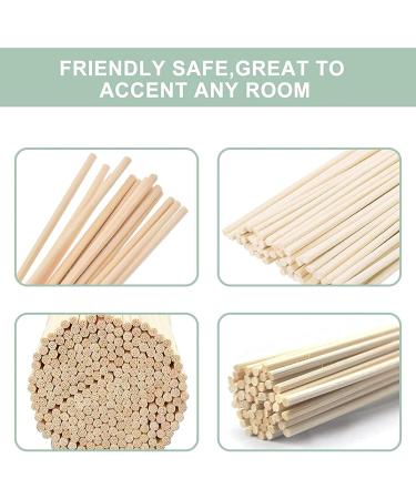 Vievre 100 Pcs Rattan Fragrance Sticks - 20cm Room Aroma Chopsticks for Home Office & Spa | Wood Color White - Buy Online on GoSupps.com