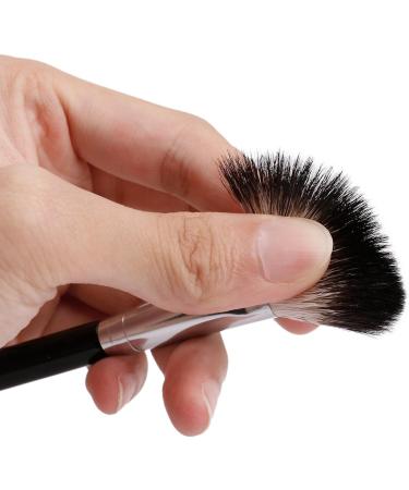 DUcare Highlighter Fan Brush - Silvery & Black Makeup Cosmetics Tool - Buy Online on GoSupps.com