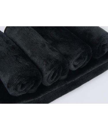 Sinland Microfiber Makeup Remover Cloths - Reusable Face Towel for Soft Facial Care - 6 Pack, 9.8x9.8 Inch, Black - Buy Online on GoSupps.com