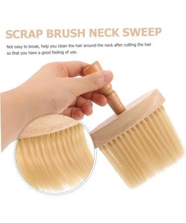 MAGICLULU Hairdressing Bristle Brush Neck Brush Tool Barber with Wood Handle Shaving Brush Barber Accessories Salon Shave Brush Barber Brush Neck Duster Manual Sharpened Yellow Hair - Buy Online on GoSupps.com