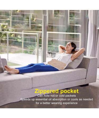 Reusable Castor Oil Pack - Adjustable Wrap Compress Washable Prevents Oil Leaks & Comfortable for Sleep - Buy Online on GoSupps.com