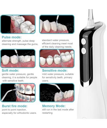 Buy Cordless Water Flosser - IPX7 Portable Oral Irrigator with LED Display 5 Modes & 4 Jet Tips | USB Rechargeable Teeth Cleaner for Home & Travel - Buy Online on GoSupps.com