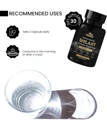 Well Being Mora Vegan Shilajit Supplement | 70%+ Fulvic Acid & 85+ Trace Minerals | Contains Bio-Active Elements & Humic Acid | 60 Capsules | Shilajit Capsules for Men & Women - Buy Online on GoSupps.com