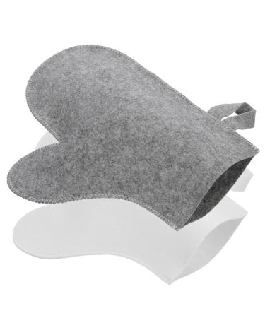 Moufles De Bain Exfoliants Pour Sauna Et Bain En Feutre Doux Pour Laver Le Corps Et liminer Les Peaux Mortes