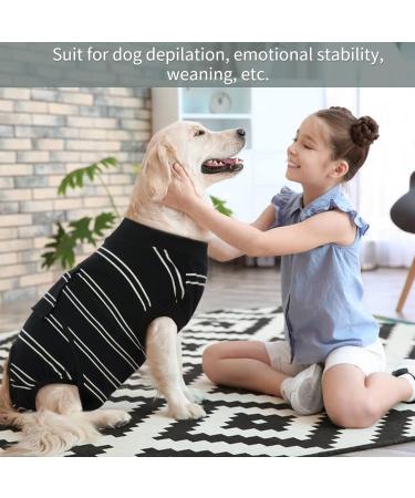 Kuoser Breathable Dog Body Suit for Post-Op Recovery - Anti-Wound XS Black for Male & Female Dogs - Buy Online on GoSupps.com