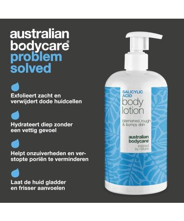 Australian Bodycare Body lotion with salicylic acid against impurities dry and oily skin Contains BHA niacinamide and hyaluronic acid for exfoliation and deep hydration - Buy Online on GoSupps.com