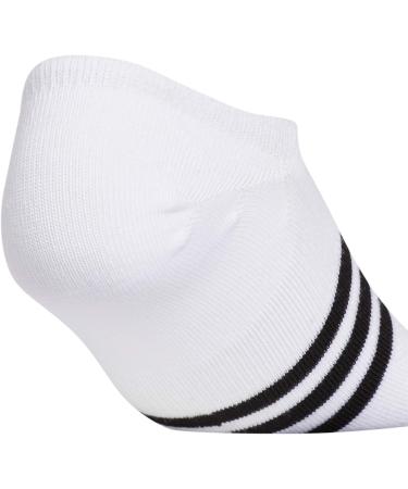adidas Women's Superlite Super No Show Socks (6-Pack) - White/Cool Light Heather/Black, Medium Size - Buy Online on GoSupps.com