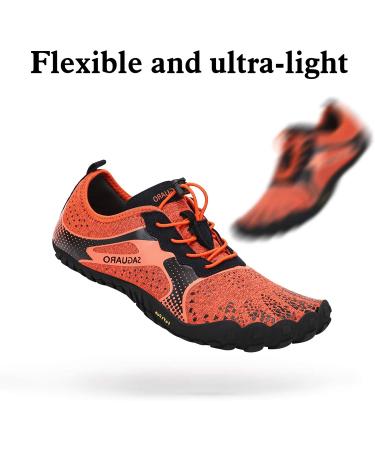 Womens Barefoot Trail Running Shoes 9.5 Orange | Wide Toe Box  Zero Drop Sole | Outdoor Cross Trainer for Minimalist Walking - Buy Online on GoSupps.com