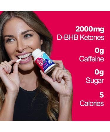 Real Ketones AM Keto Pills - 2000mg Exogenous BHB - 60 Day Supply - Rapid Ketosis for Men and Women - Buy Online on GoSupps.com
