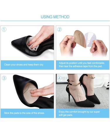 Gel Foot Pillow Bale Pad Inserts for High Heels Pain-Relieving Anti-Slip Blister Protection 3 Pairs for Women's Comfort - Buy Online on GoSupps.com