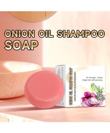  G n rique Onion Shampoo Soap 100g Onion Biotin Shampoo Bar Soft Foam Control Frizz Conditioner Purifying Nourishing Adults Men Women Teens - Buy Online on GoSupps.com