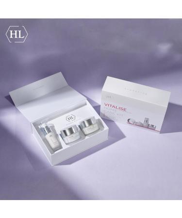 HL Holy Land Cosmetics Vitalise Anti-Aging Home Kit - Intense Serum Day & Night Creams with Hyaluronic Acid | Special Hydration Treatment for Youthful Skin - Buy Online on GoSupps.com