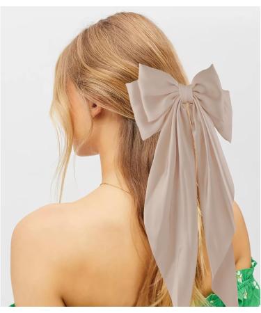 REYIN-CHHN Hair Bows for Women Silky Satin Hair Ribbon Hair Barrettes Clip Oversized Long Tail Hair Bows Cute Aesthetic Coquette Hair Accessories Preppy Teen Girl Gifts Trendy Stuff Things - Buy Online on GoSupps.com
