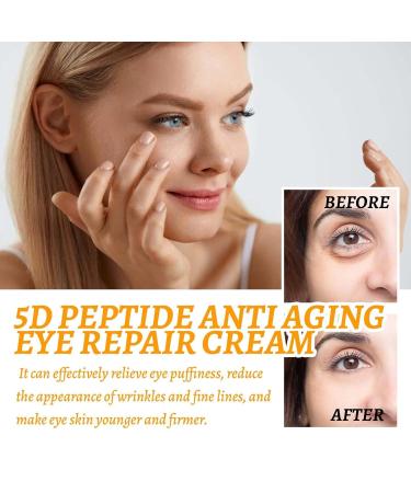 bobojuju 5D Peptide Eye Repair Cream - Reduces Fine Lines Tightens & Hydrates Eye Area (1/2-Pack Options) (1) - Buy Online on GoSupps.com
