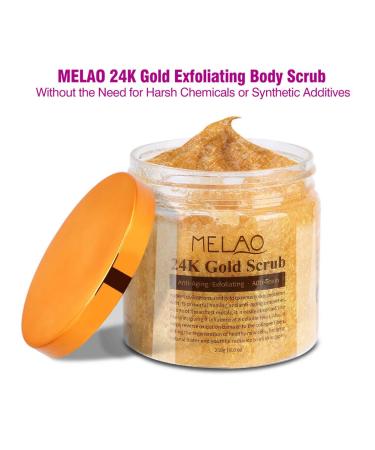 24 Carat Gold Body Scrub - Exfoliating Facial Treatment for Dull & Dry Skin | Remove Dead Skin Cells - Buy Online on GoSupps.com