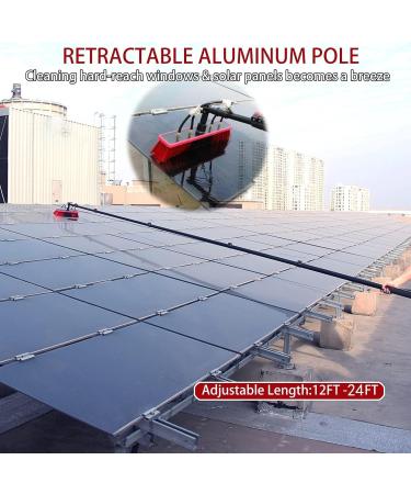 Water Fed Pole Kit Window Cleaning Pole Water Fed Telescopic Brush/Extendable Cleaner Conservatory Roof Suitable for Car Indoor Outdoor High Windows (5.4m/18ft 55cm) - Buy Online on GoSupps.com